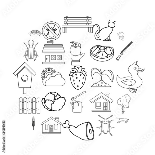 Fotografie Bower icons set