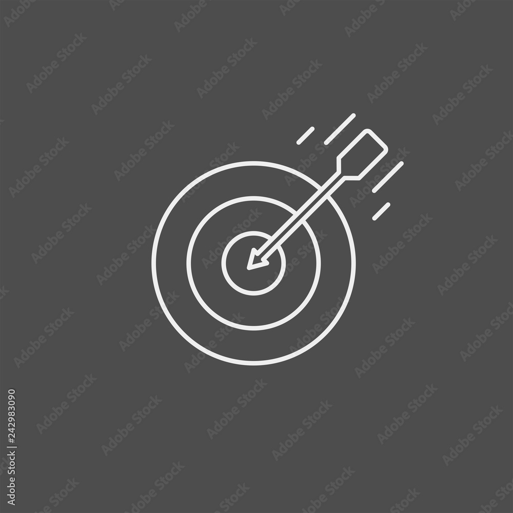 Target flat vector icon. Dartboard flat vector icon Target flat vector icon. Dartboard flat vector icon