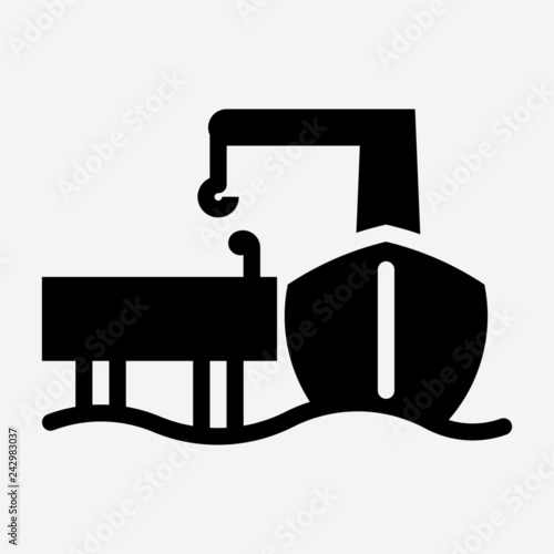 Glyph quay pixel perfect vector icon