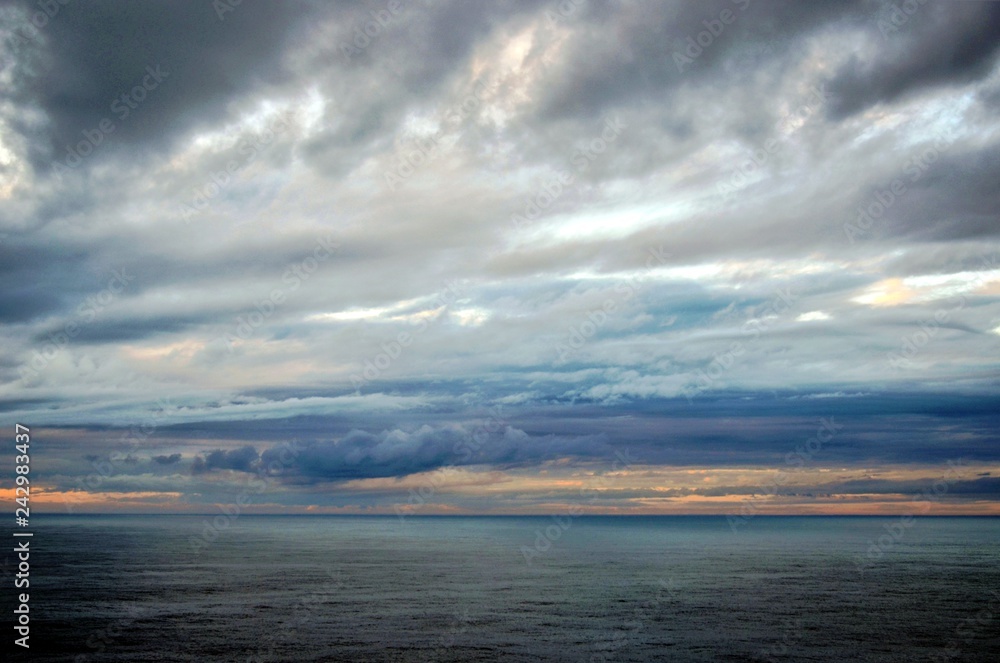 sunset over the sea sunset over the sea