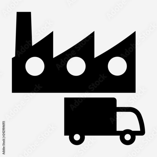 Glyph manufacturer pixel perfect vector icon