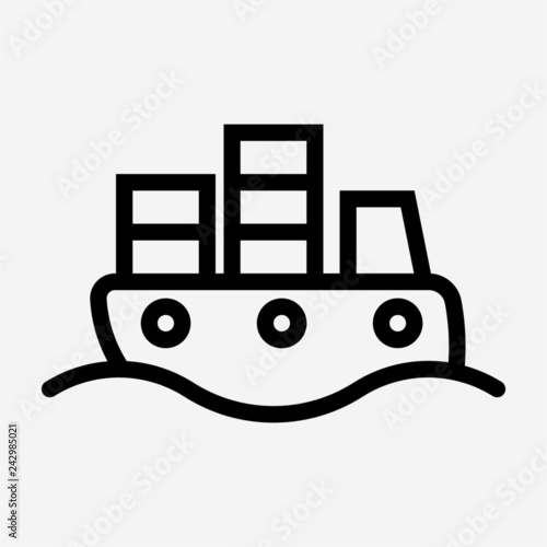 Outline seaway pixel perfect vector icon