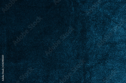 Blue velvet background, texture. Blue, cloth, abstract fabric.