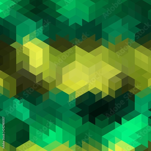 green cubic shapes. modern layout for advertising - Vektorgrafik