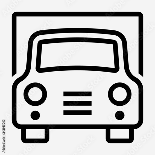 Outline road pixel perfect vector icon
