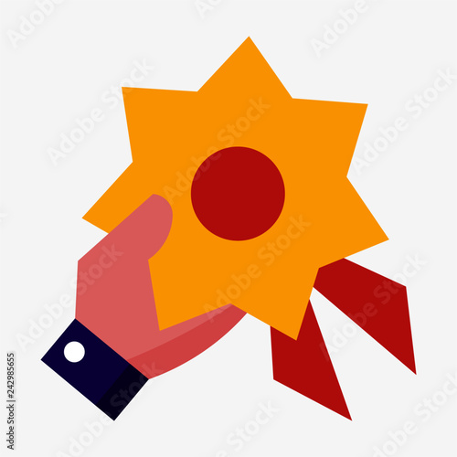 Flat prize pixel perfect vector icon
