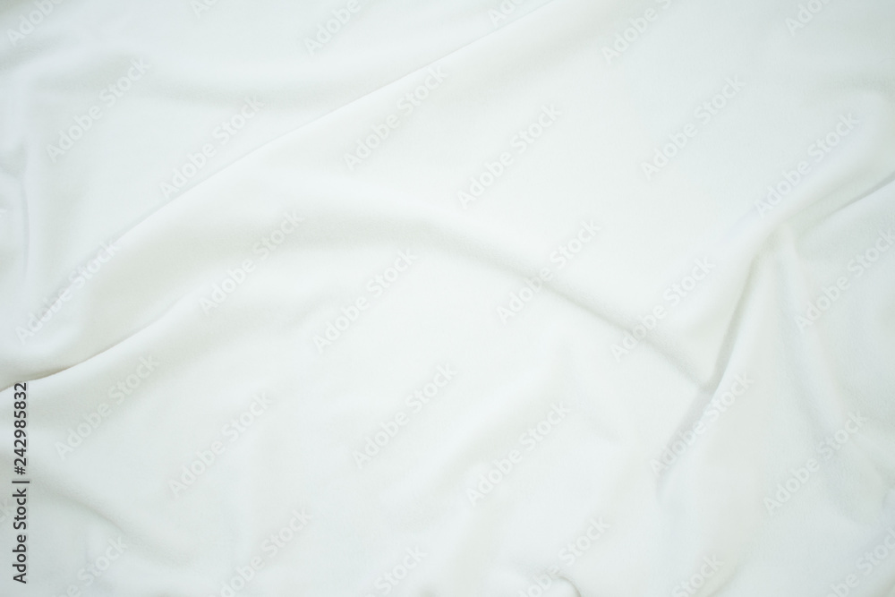 white crumpled blanket, plaid, texture