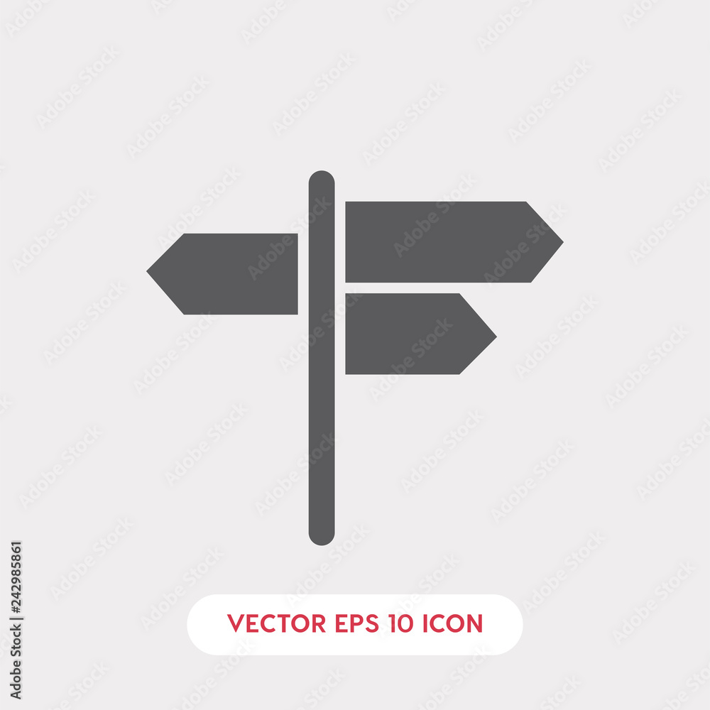 way sign icon. way sign icon vector. Linear style sign for mobile concept and web design. way sign symbol illustration. vector graphics - Vector way sign icon. way sign icon vector. Linear style sign for mobile concept and web design. way sign symbol illustration. vector graphics - Vector
