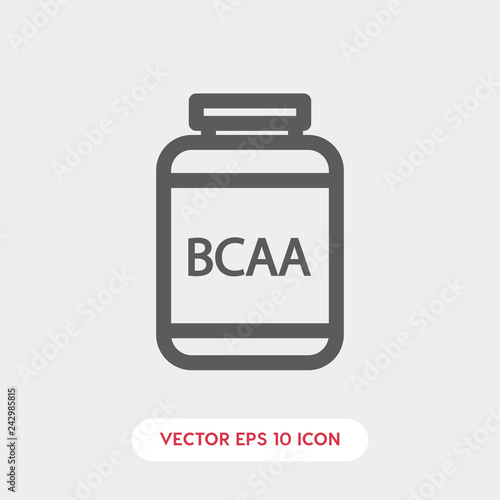 bcaa icon vector
