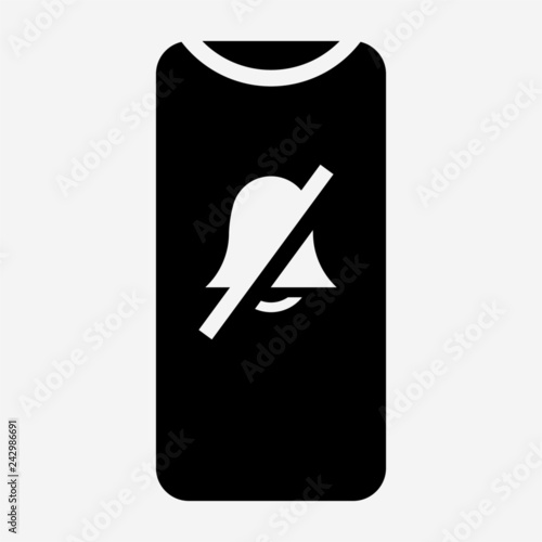 Glyph silent pixel perfect vector icon