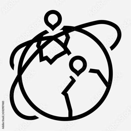 Outline expand market pixel perfect vector icon