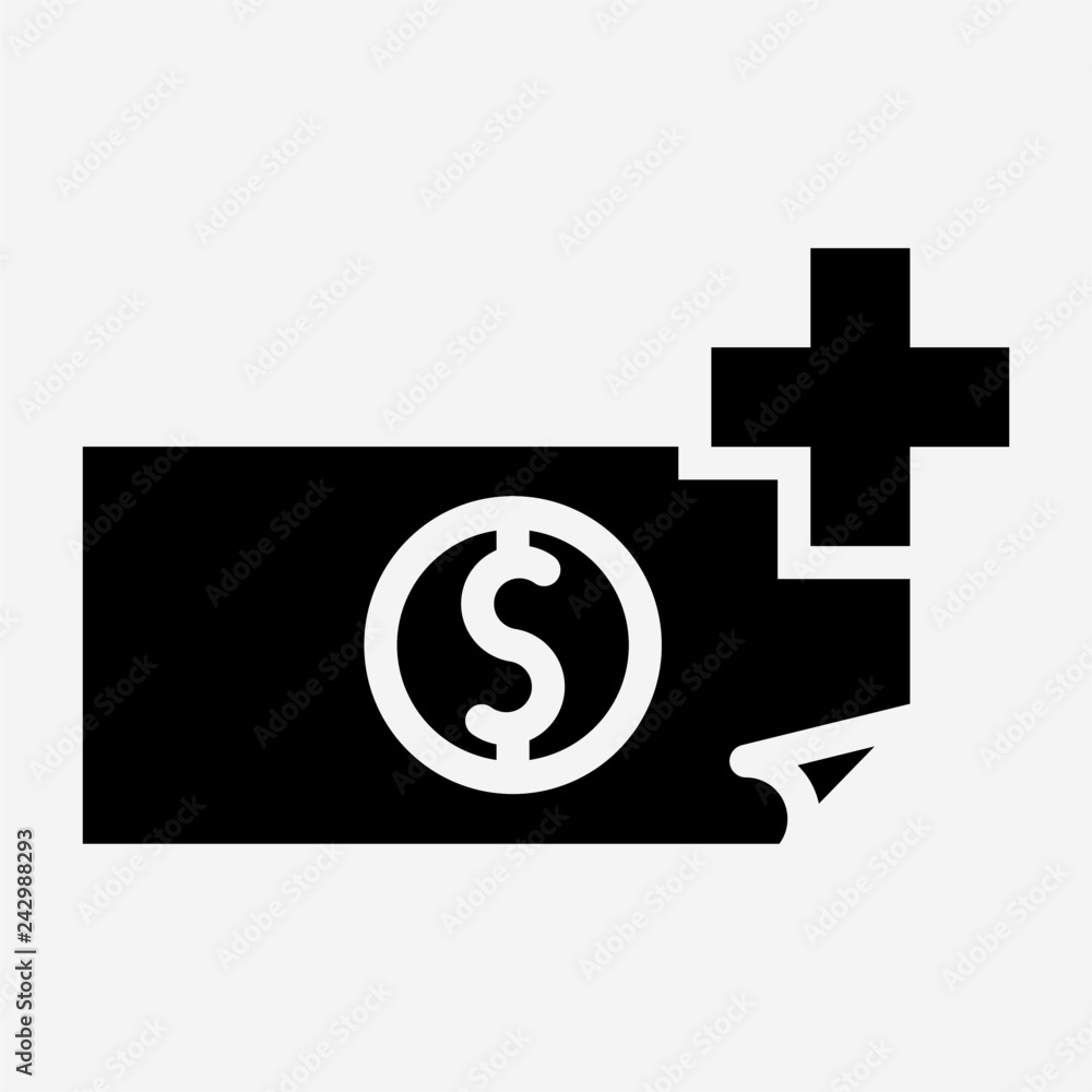Glyph allowance pixel perfect vector icon Glyph allowance pixel perfect vector icon