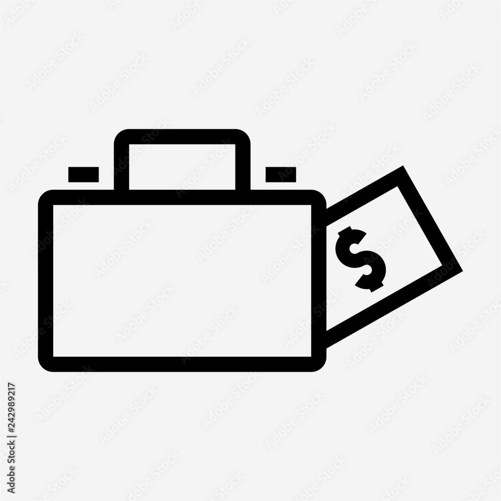 Outline expenses pixel perfect vector icon Outline expenses pixel perfect vector icon