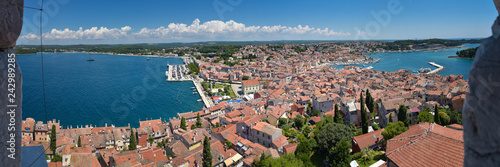 Panorama Blick von Kirche in Rovinj / Istrien