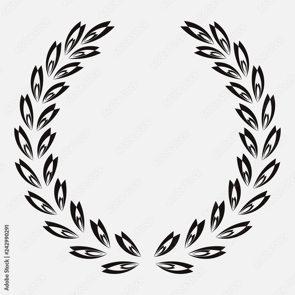 icon laurel wreath, spotrs design - vector icon laurel wreath, spotrs design - vector