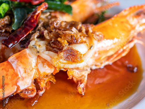 Fototapeta Naklejka Na Ścianę i Meble -  Shrimp with tamarind sauce 1