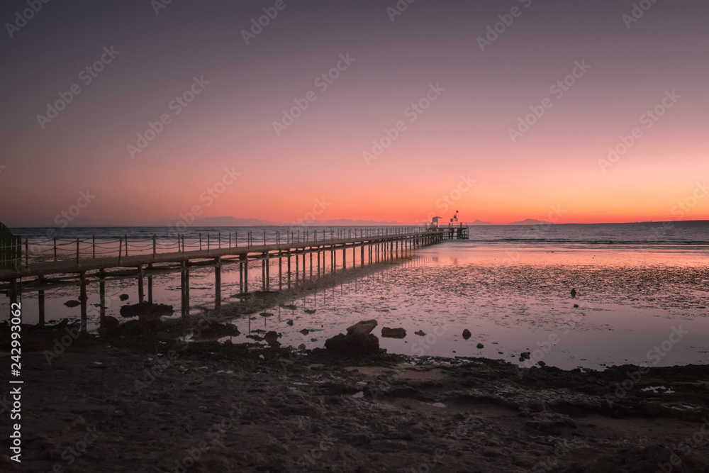 The pier at sunrise
