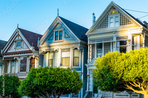 Victorian and Edwardian style houses in San Francisco, California