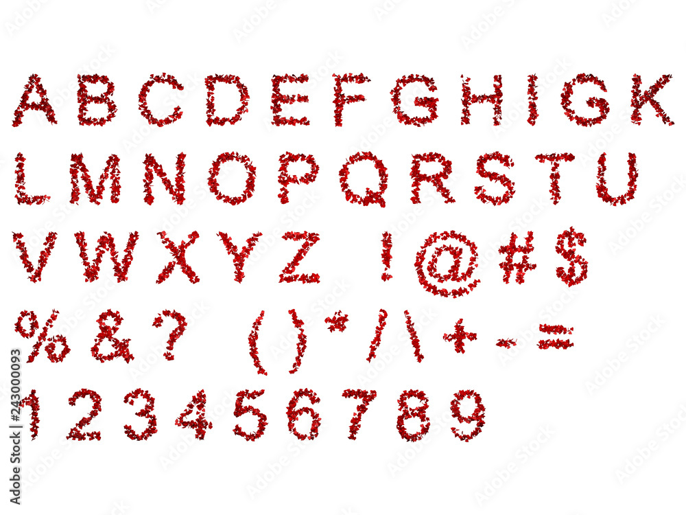 3d illustration, alphabet. ABC, Valentine Day, Love concept.
3d illustration, alphabet. ABC, Valentine Day, Love concept.