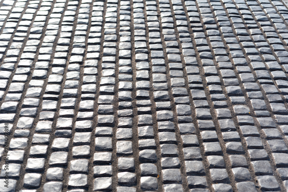 Fototapeta premium Ancient tile stone road