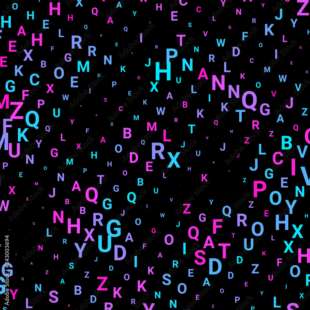 Abstract texture with letters. Abstract texture with letters.