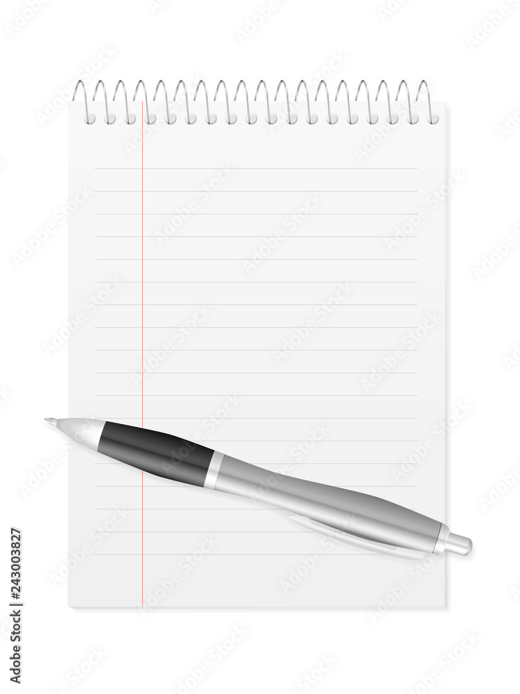 Pen on notebook Pen on notebook