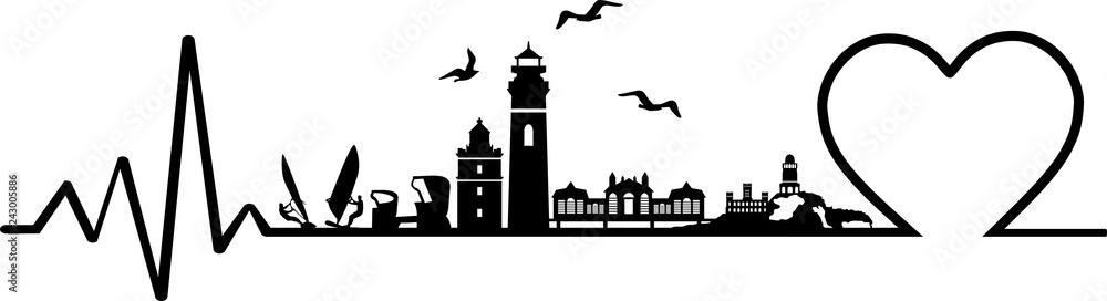 Obraz premium Rügen Skyline Landscape