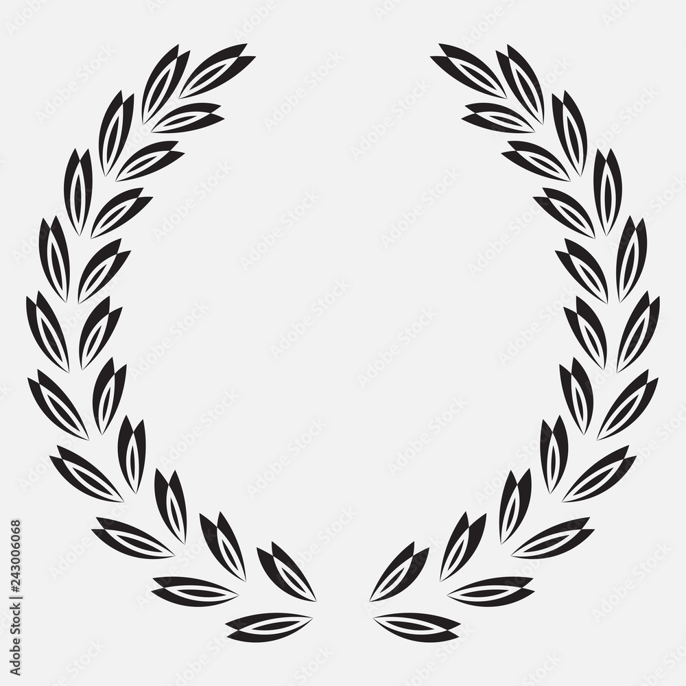icon laurel wreath, spotrs design - vector icon laurel wreath, spotrs design - vector