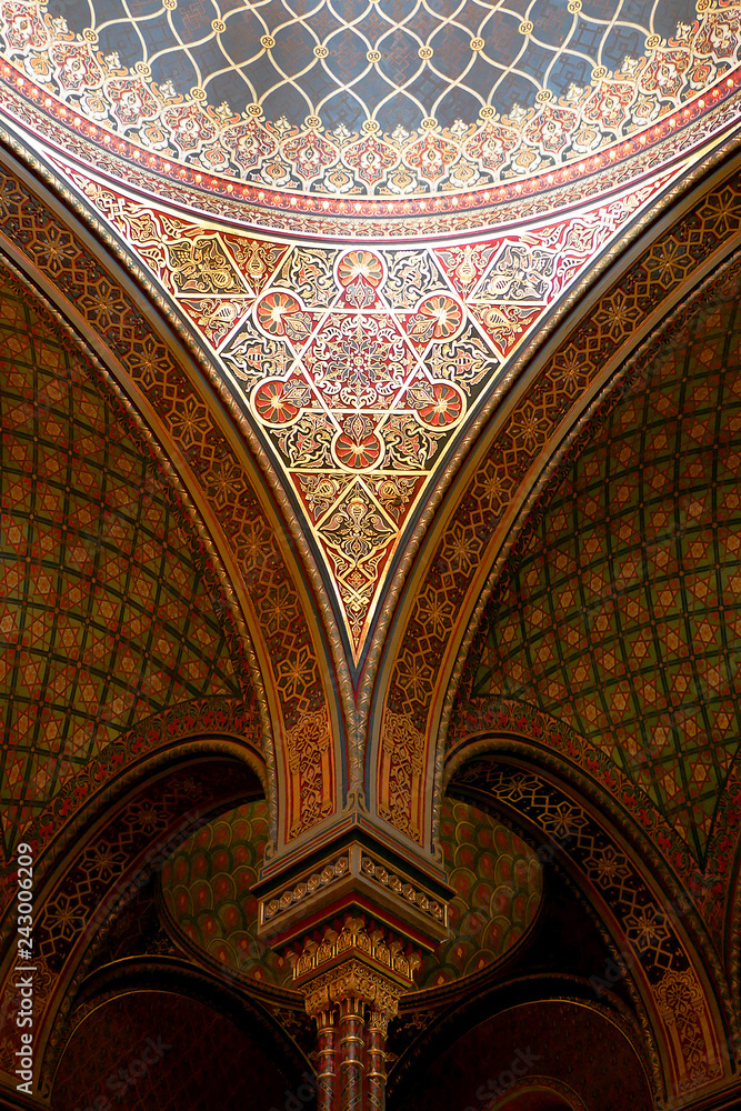 Deckenmalerei in jüdischer Moschee