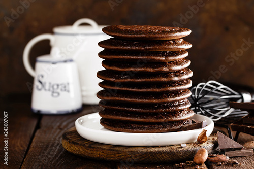 Wallpaper Mural Stack of chocolate pancakes Torontodigital.ca