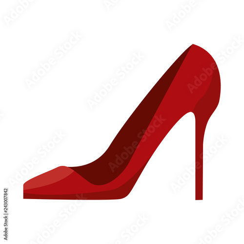 woman red heel