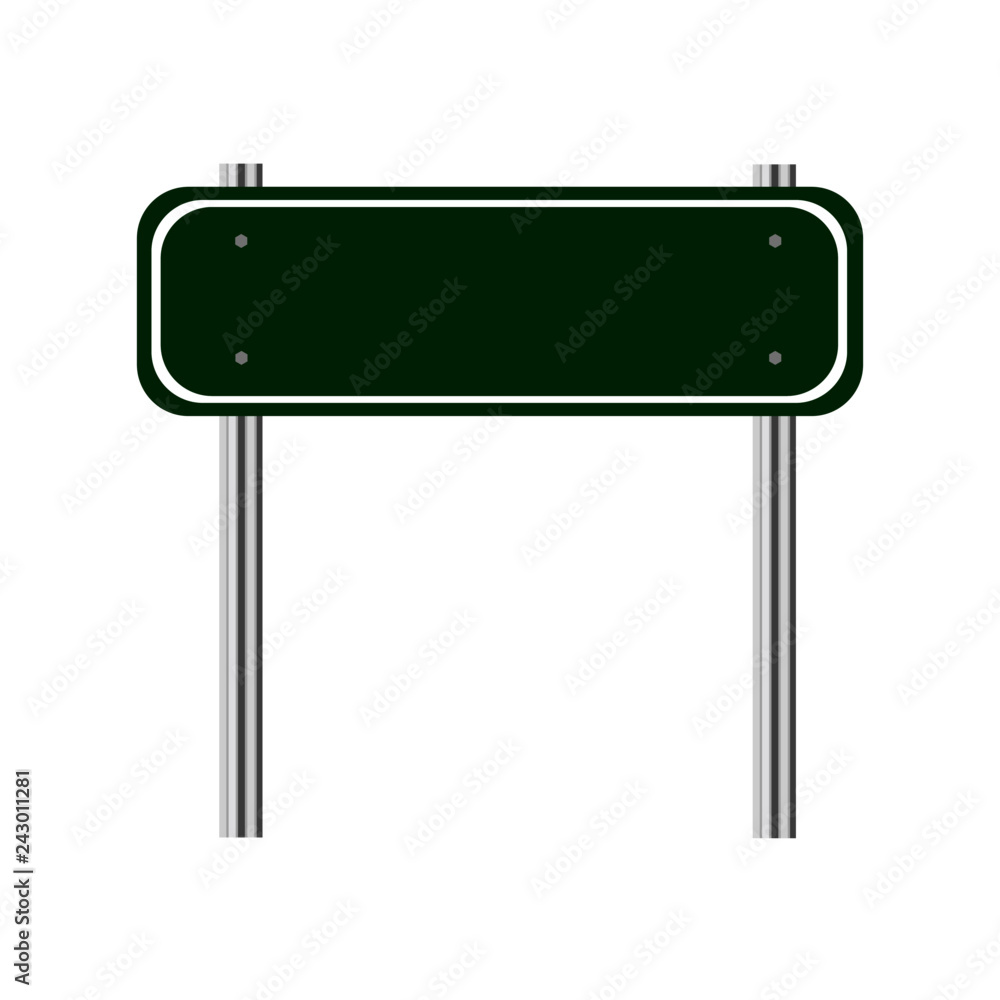 Obraz premium Road green sign