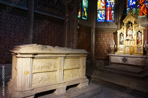 The interior of the church Votivkirche in Vienna photo