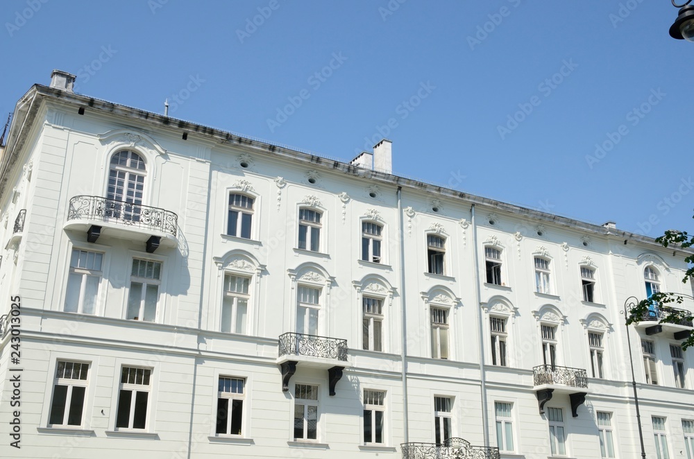 White building in Warsaw