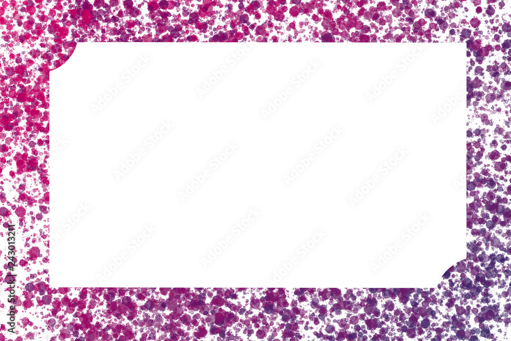 Rectangle Border with a Pink and Purple Splatter Texture Rectangle Border with a Pink and Purple Splatter Texture