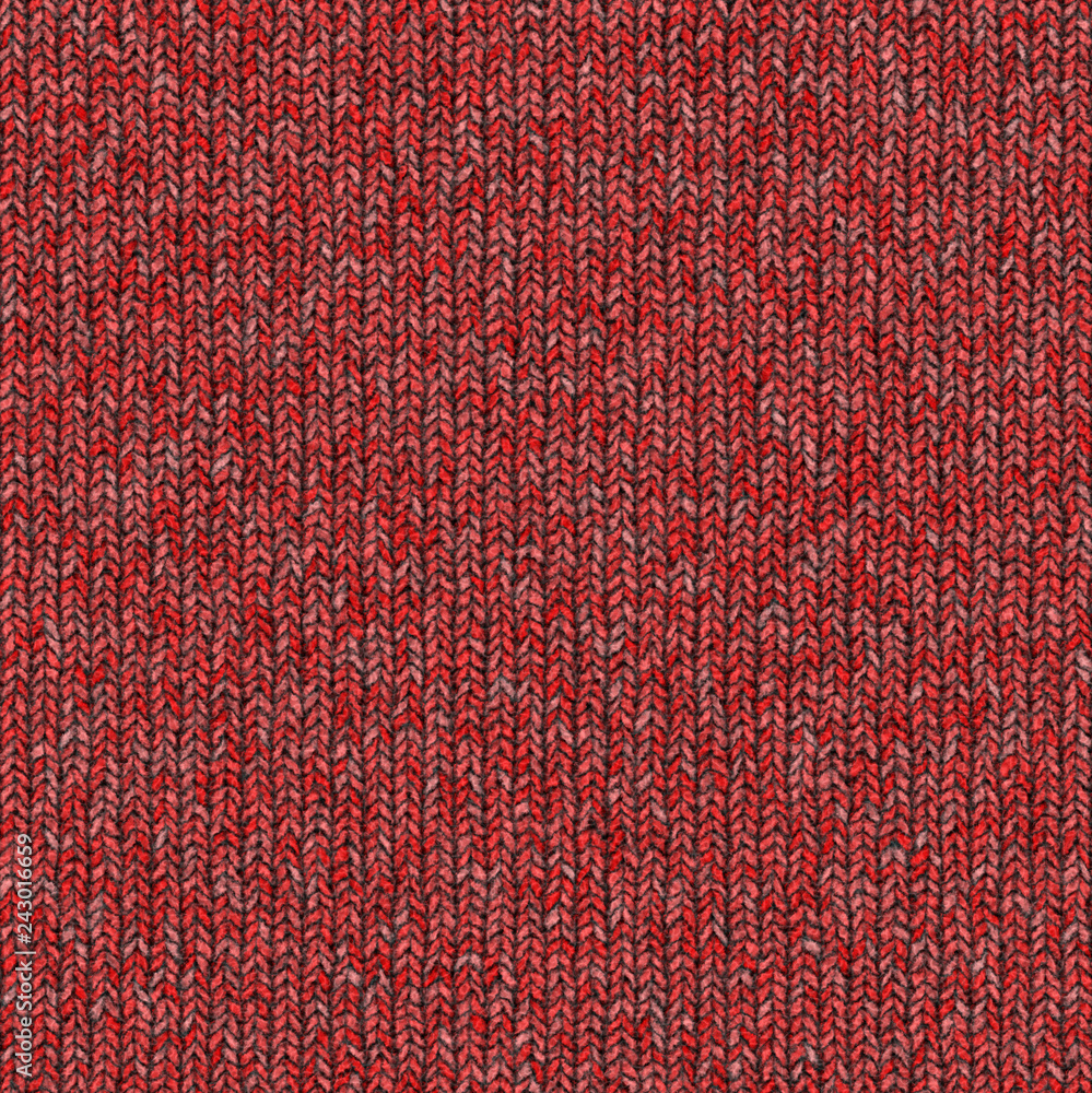 Red seamless wool knit texture Red seamless wool knit texture