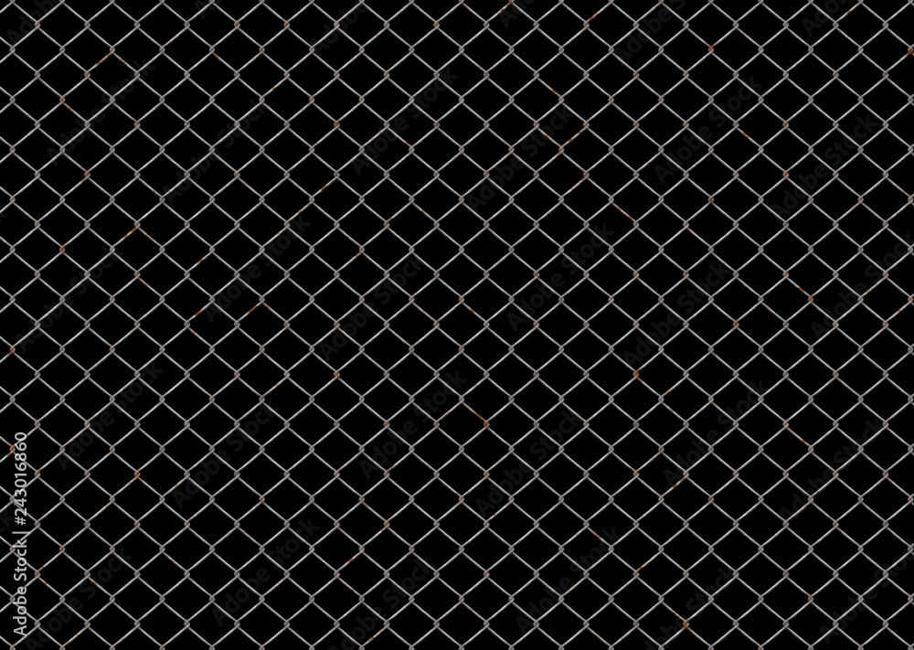 fence chainlink on black background fence chainlink on black background