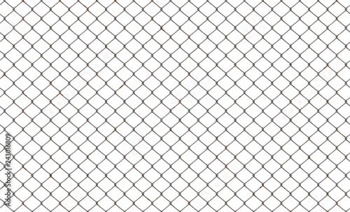 fence chainlink isolated 38x23cm 300dpi