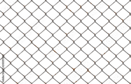 chain link fence isolated 45x29cm 300dpi
