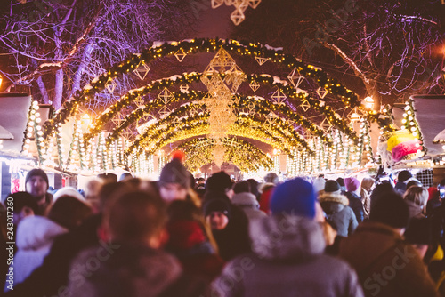 Christmas Fair in European City