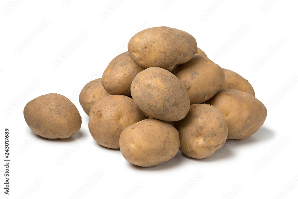 Heap of Dutch organic Opperdoezer potatoes Heap of Dutch organic Opperdoezer potatoes