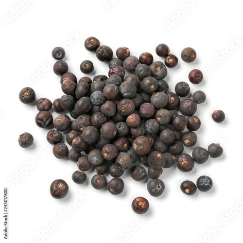 Heap of dried juniper berries