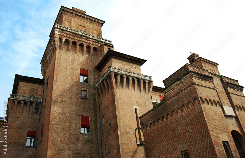 The Castello Estense in Ferrara, Italy