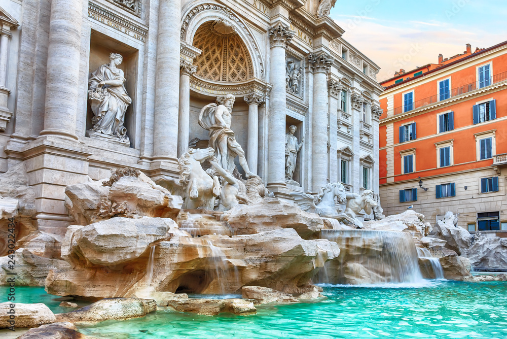 Trevi Fountain in Rome, a famous italian sight