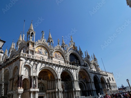 Catedral y basílica de San Marcos, principal templo católico de la ciudad de Venecia (Italia) y obra maestra de la arquitectura bizantina en el Véneto. © ANTONIO AYUSO