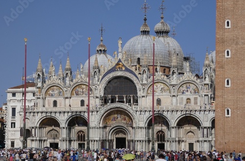 Catedral y basílica de San Marcos, principal templo católico de la ciudad de Venecia (Italia) y obra maestra de la arquitectura bizantina en el Véneto. © ANTONIO AYUSO