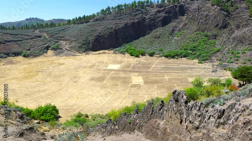 Marteles crater, Peaks Protected Landscape, Paisaje Protegido de las Cumbres, Gran Canaria Island, The Canary Islands, Spain, Europe photo