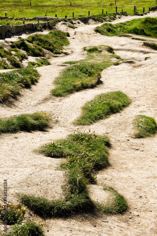 Dirt Footpath at Cliffs of Moher County Clare Ireland