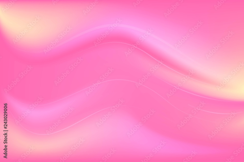Light pink, coral yellow vector background with waves of lines. Blurred decorative design in abstract style. Light pink, coral yellow vector background with waves of lines. Blurred decorative design in abstract style.