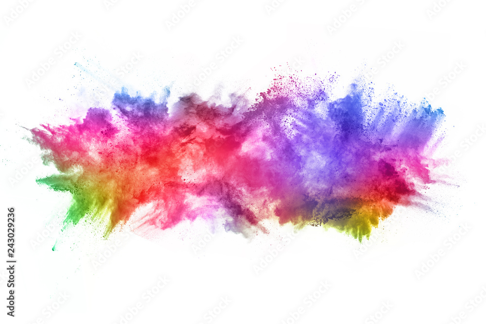 abstract powder splatted background. Colorful powder explosion on white background. Colored cloud. Colorful dust explode. Paint Holi. abstract powder splatted background. Colorful powder explosion on white background. Colored cloud. Colorful dust explode. Paint Holi.